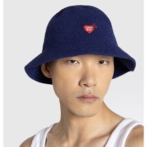 Human Made Pile Bucket Hat - Size 'M' Navy Blue HM27GD004 NEW